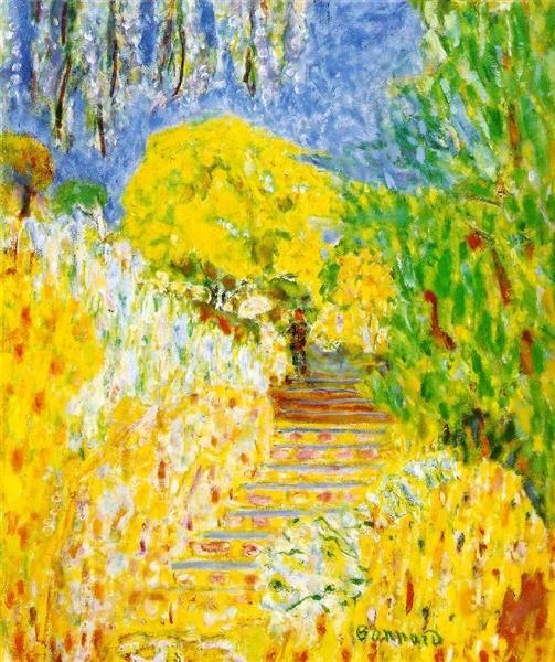 L'escalier du jardin -Pierre Bonnard