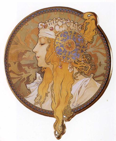 Blonde Byzantine - Alphonse Mucha