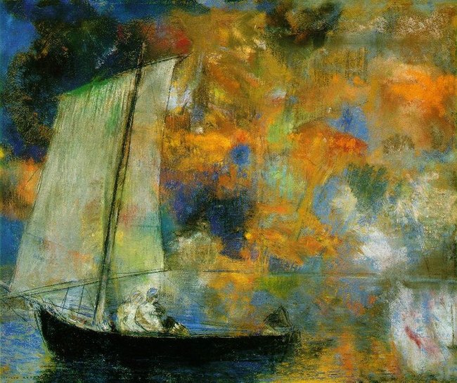 Nuages fleuris - Redon