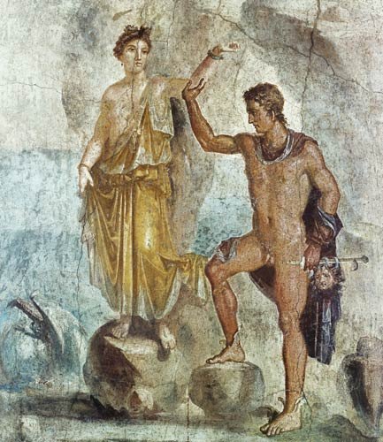 Pers&eacute;e lib&eacute;rant Androm&egrave;de -fresque