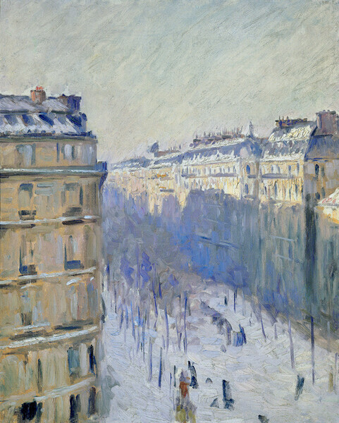 Boulevard Haussman, effet de neige -Gustave Caillebotte