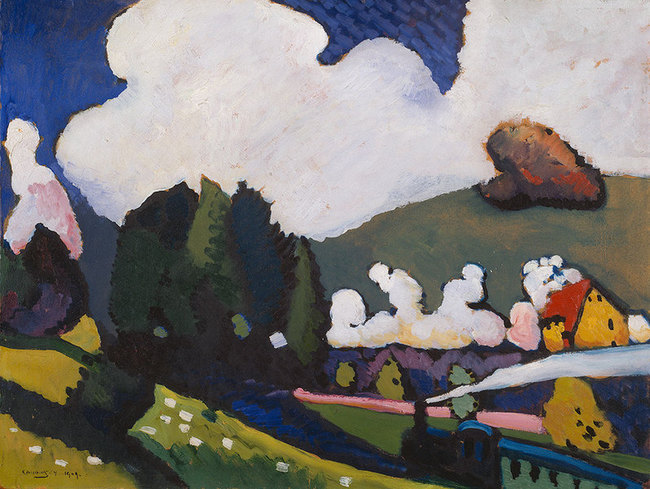 Paysage avec locomotive