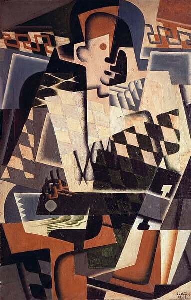 Harlequin avec une guitare - Juan Gris