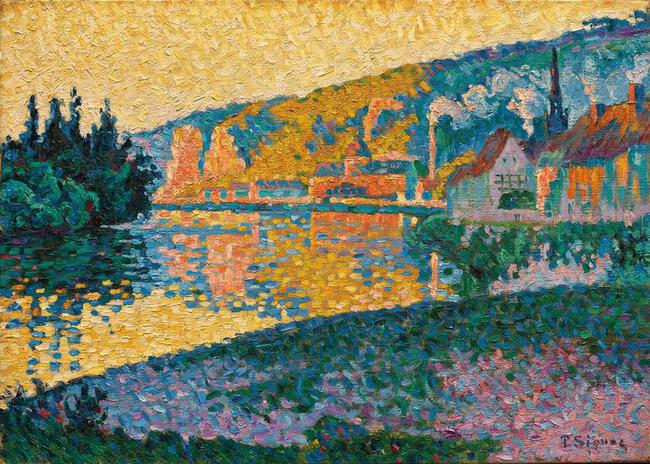 Soeil couchant - 1886 - Paul Signac