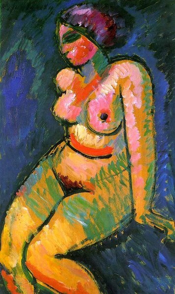 Femme nue assise - Alexi Jawlensky