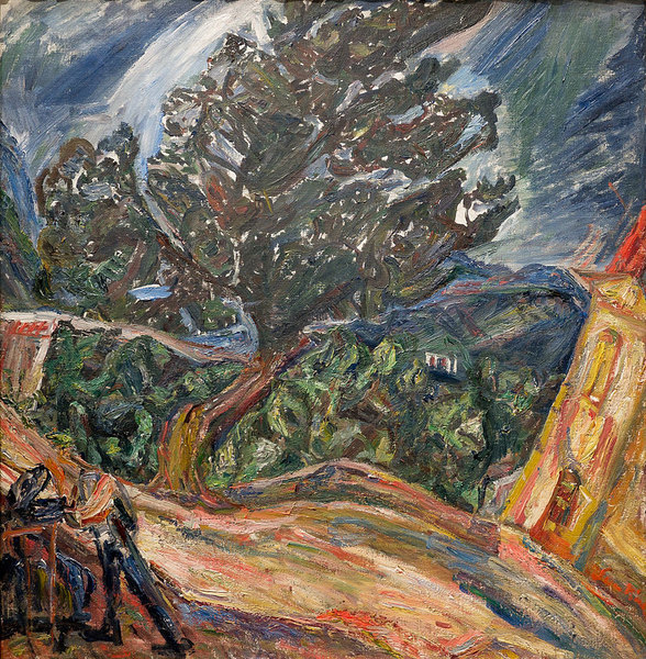 le gros arbre bleu - Soutine