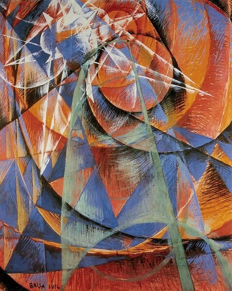 Mercure passant devant le soleil - Giacomo Balla