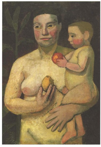 Mère et enfant  - Paula Modersohn-Becker