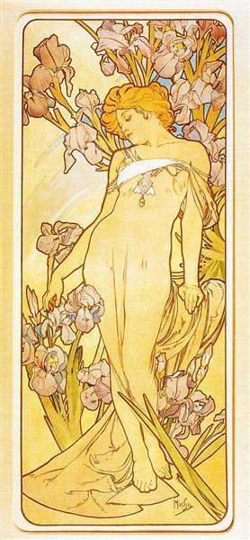 Iris - Alphonse Mucha