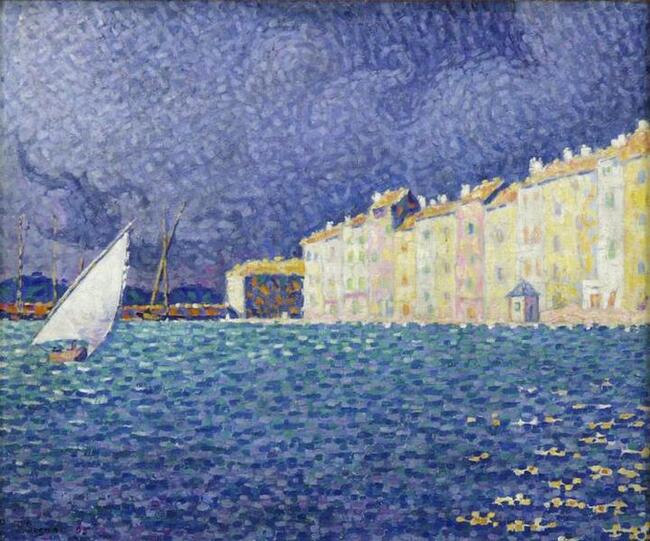 Orage à Saint Tropez - Paul Signac