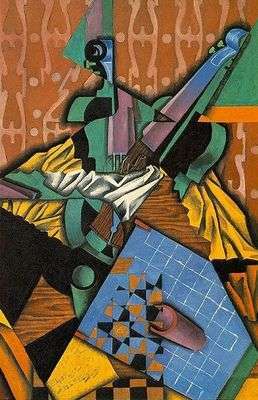 Violon et damier - Juan GRIS