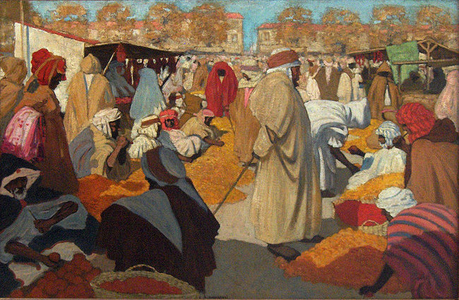 March&eacute; d'oranges &agrave; Blida - Henri Evenepoeli