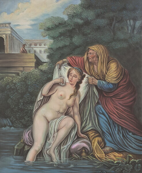 Bethsabée au bain d'après Nicolas Bounieu