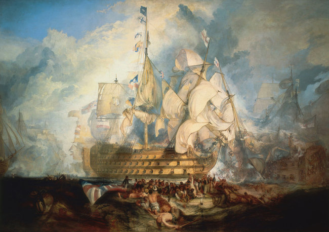 la bataille de Trafalgar - William Turner