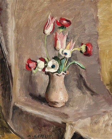 Tulipes et anémones - Maurice Asselin