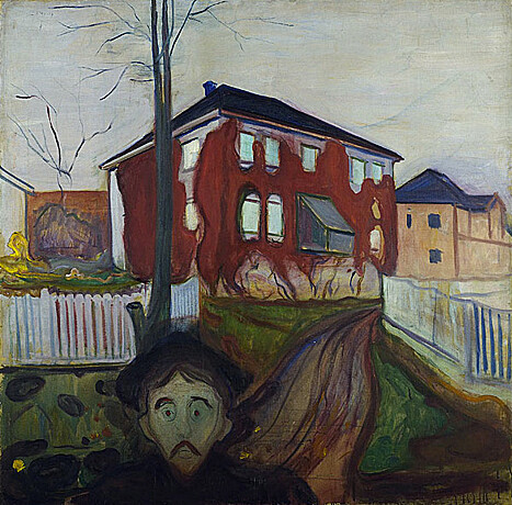 Vigne vierge rouge - Edvard Munch