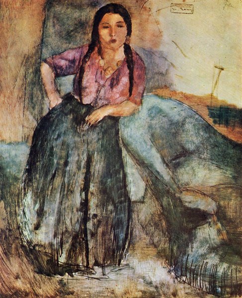 Femme gitane  - Jules Pascin