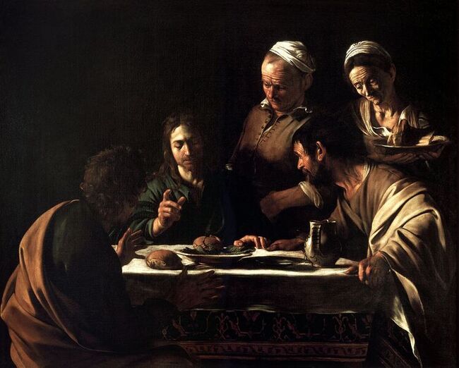 Le souper è Emmaus - Le Caravage