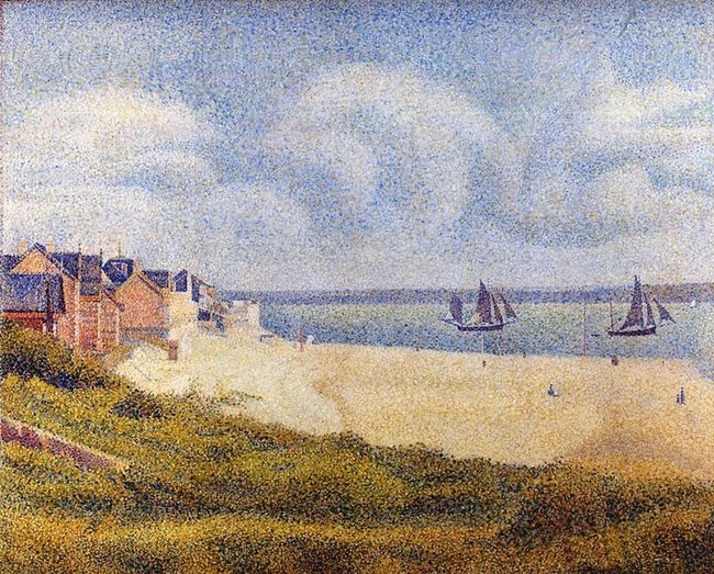 Le Crotoy à marée haute -Georges Seurat