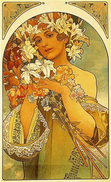 Fleur - Alphonse MUCHA