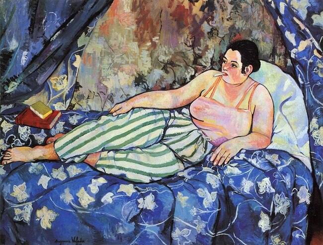 La chambre bleue - Suzanne Valadon