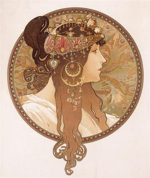 Brune Byzantine - Alphonse MUCHA