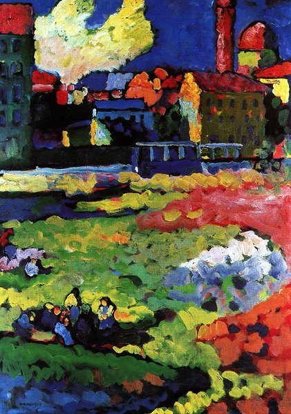 Munich - Eglise Sainte-Ursule, par Wassily Kandinsky