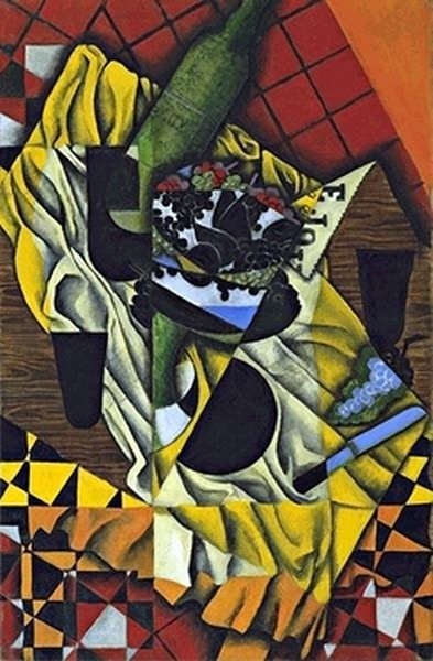 Raisins et vin - Juan Gris