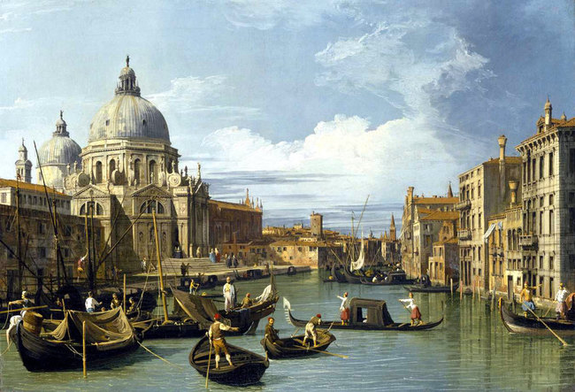 Le Grand Canal et l'Eglise de la Salute - Antonio Canaletto