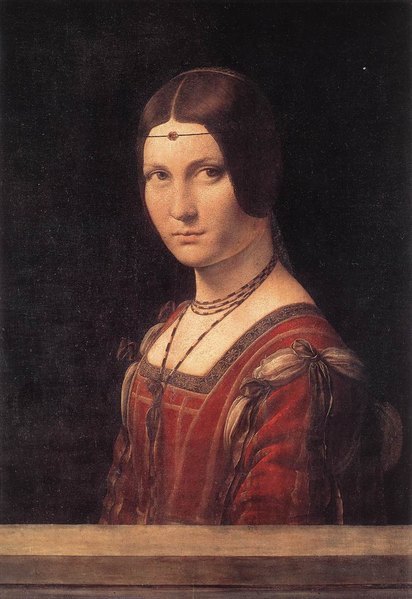 La belle Ferronnière de Léonard de Vinci