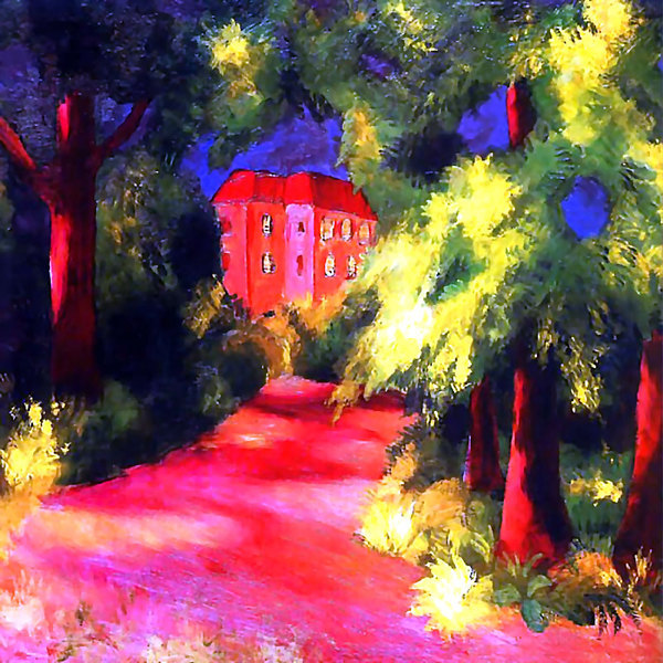 la maison rouge - August Macke