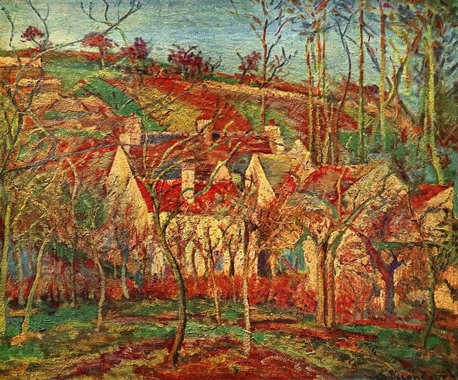 Toits rouges - Camille Pissarro