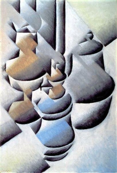 Nature morte avec assiette et vase - Juan Gris