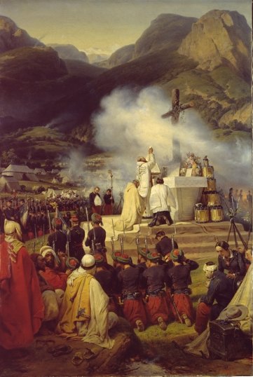 Première messe en Kabylie - Horace Vernet