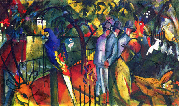 Le jardin zoologique  - August Macke