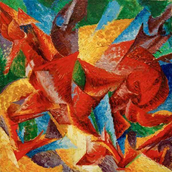 Formes dimensionnelles d'un cheval - Boccioni Umberto