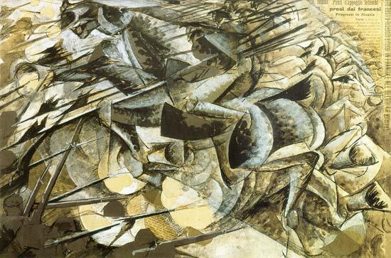 Attaque des lanciers - Umberto Boccioni