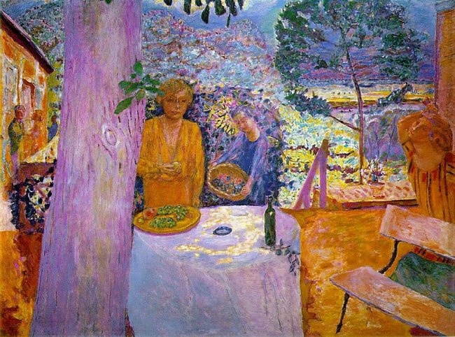 Terrasse à Vernon -Pierre Bonnard