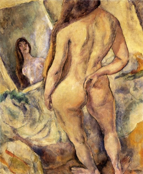 Nu devant miroir - Jules Pascin