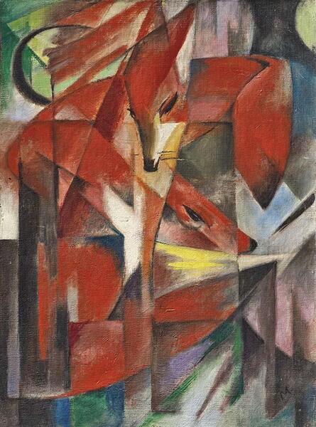 Les renards - Franz Marc