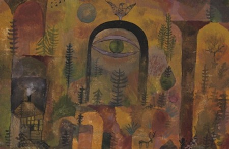 Avec l'aigle - Paul Klee - Aquarelle sur papier 17,3 x 25,6 cm 1918  Centre Paul Klee, Berne, Suisse
