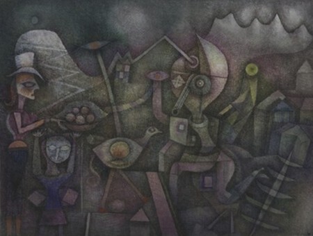 Carnaval de montagne - Paul Klee - Aquarelle sur papier 24 x 31,3 cm 1924  Centre Paul Klee, Berne, Suisse