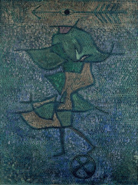 Diane - Paul Klee - Huile sur toile 80 x 60 cm 1931  Fondation Beyeler, Riehen, Suisse