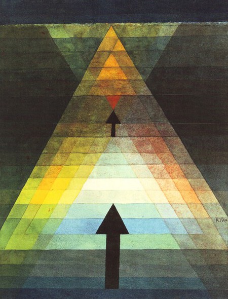 Eros - Paul Klee - Aquarelle sur carton 33,3 x 24,5cm 1923  Collection Rosengart, Lucerne, Suisse