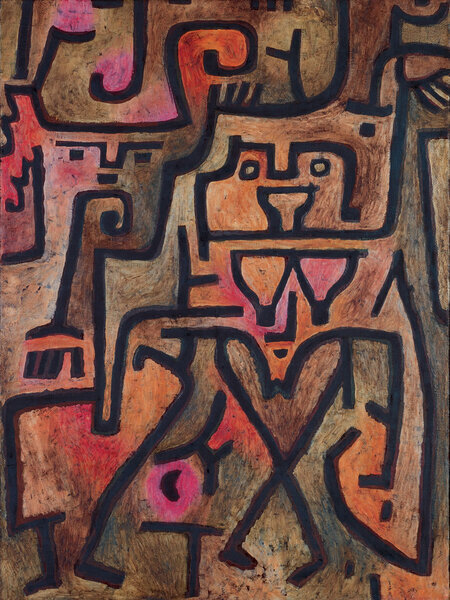 Sorci&egrave;res de la for&ecirc;t  - Paul Klee -  Huile sur lin 99 x 74 cm 1938  Fondation Beyeler, Riehen, Suisse