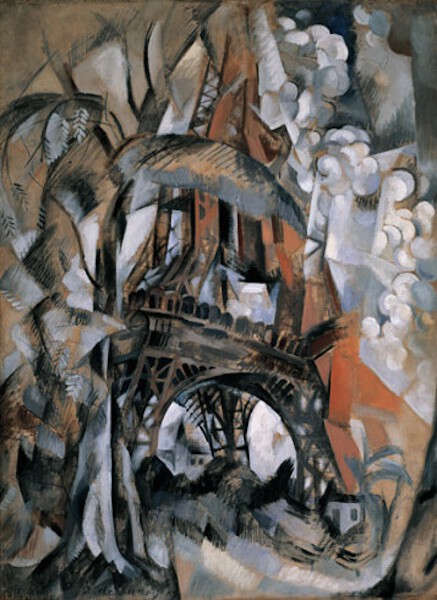 La Tour Eiffel aux arbres - Huile sur toile 126,4 x 92,8 cm 1910  Solomon R. Guggenheim Museum, New York, USA