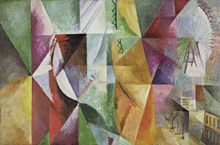 La Tour et la Roue - Huile sur toile 130,2 x 195,6 cm 1912  The Museum of Modern Art, New York, USA