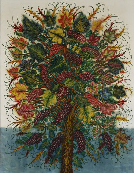 Feuilles S&eacute;raphine Louis 1928-1929 Huile sur toile 195 x 130 cm