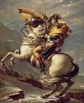 1&egrave;re Version: 1800 - Bonaparte franchissant le Grand-Saint-Bernard, ch&acirc;teau de Malmaison - 260 x 221 cm