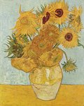 1-Vase _ douze tournesols (Arles, ao&ucirc;t 1888). Neue Pinakothek, Munich